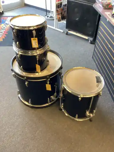 Used Tama IMPERIALSTAR 4 PC SHELL KIT Drum Shell Kit Blue Sale