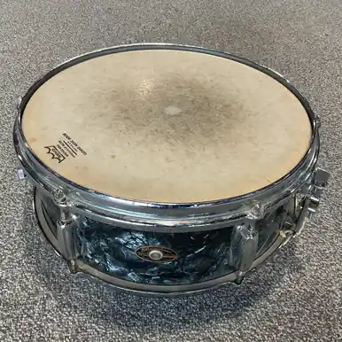 Must Have Used SLINGERLAND 14 X 5.5 6 LUG STUDENT SNARE BLACK DIAMOND PEARL
