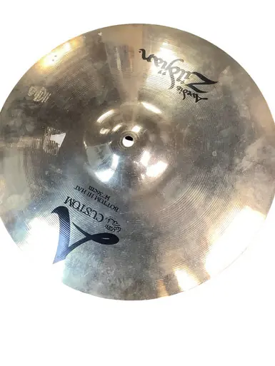 Used Zildjian 14 A CUSTOM BOTTOM Hi Hat Cymbals 14" Trending