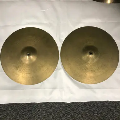 Top Pick Used Zildjian AVEDIS 14 HI HATS THIN STAMP Vintage Hi Hat Cymbals 14"