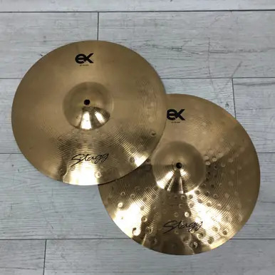 Fan Favorite Used Stagg EX 14 IN HI HATS PAIR Hi Hat Cymbals 14"