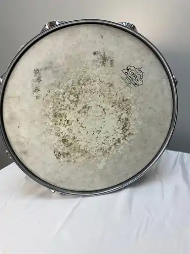 Used Ludwig MEDIUM COATED SNARE Vintage Metal Snare Drum 14" Flash Sale