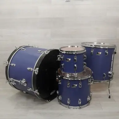 Limited Offer Used Ludwig 4pc Rocker Drum Shell Kit Blue