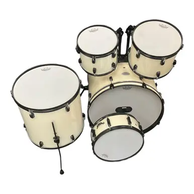 Used Pearl Soundcheck 5 Piece Drum Shell Kit White Crafted