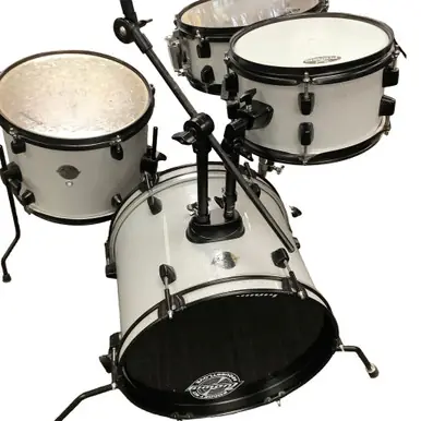 Used Ludwig 4PC QUESTLOVE POCKET KIT Drum Shell Kit Silver/Gray Other Top Rated