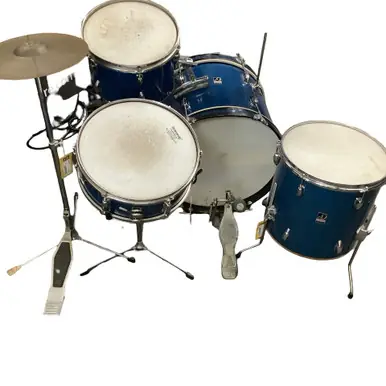 Warranty Included Used DRUM MATE Drum Kit Blue 22" Kick Drum