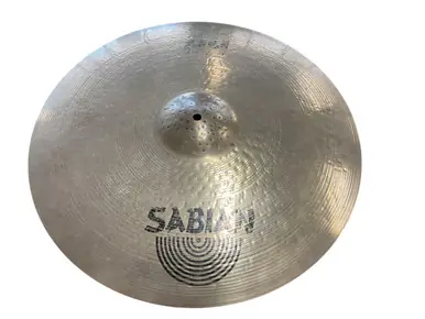 Used Sabian 21IN HH RAW BELL DRY RIDE Ride Cymbal 21" Free Shipping