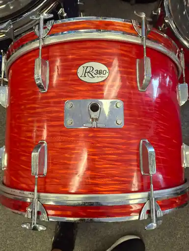 Used Rogers 4 PC R-380 Drum Kit Red 22" Kick Drum Must Have