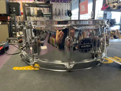 Used Mapex STEEL SNARE Metal Snare Drum 14" Original
