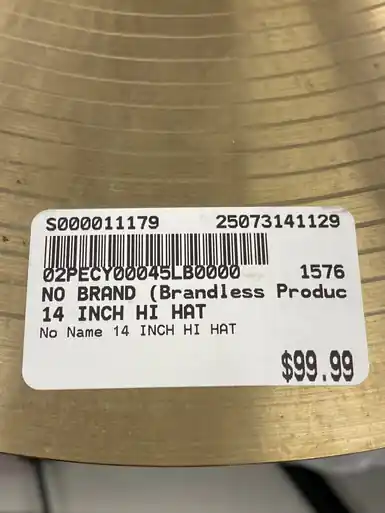 Used NO BRAND (Brandless Product) 14 INCH HI HAT Vintage Hi Hat Cymbals 14" Express Delivery
