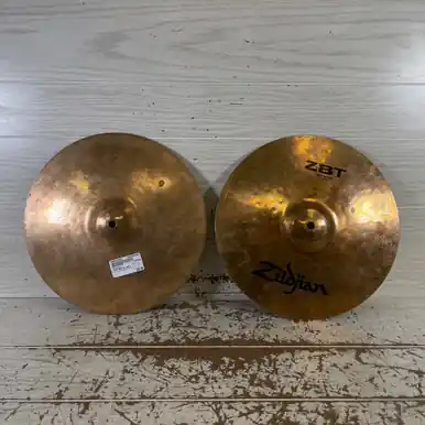 Price Cut Used Zildjian 13IN ZBT HI HATS Hi Hat Cymbals 13"