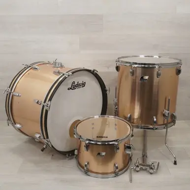 Used Ludwig 3pc Rocker Vintage Drum Shell Kit Goldtop Buy Today