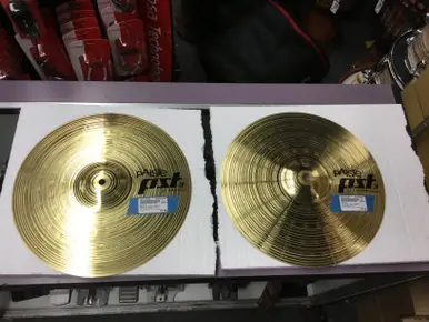 Used Paiste PST3 14 INCH HIHATS Hi Hat Cymbals 14" Latest