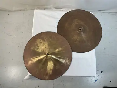 Used 14 INCH MIJ HI HATS Vintage Hi Hat Cymbals 14" Time-Limited