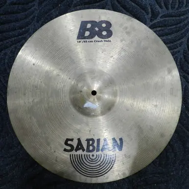 Place Order Used Sabian B8 18 CRASH/RIDE Crash Cymbal 18"
