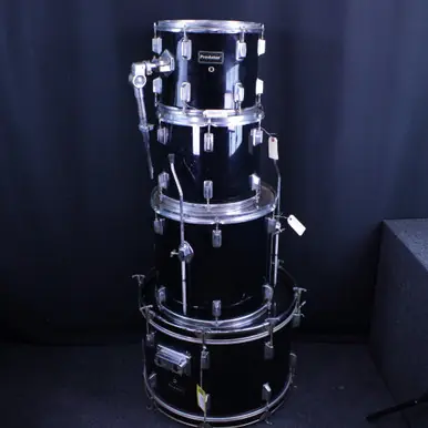 Hassle-Free Returns Used PREDATOR 4PC DELUXE DRUM SET Drum Shell Kit Black