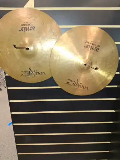 Price Drop Used Zildjian 14 INCH AMIR HI HATS Hi Hat Cymbals 14"
