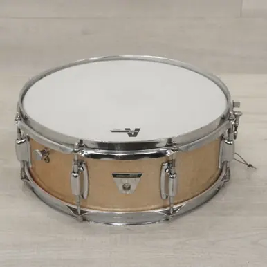 Limited Edition Used Ludwig 14x5 Standard Vintage Snare Drum Champgne Mist