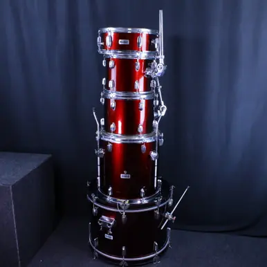 Used Starion 5PC DRUMKIT Drum Shell Kit Red New Release