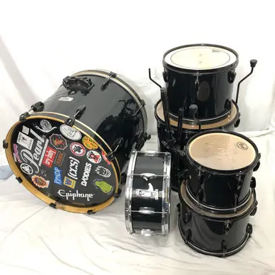 Place Order Used Pearl 6 PC EXPORT SERIES Drum Shell Kit Black