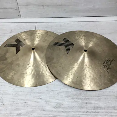 Fresh Stock Used Zildjian K CUSTOM DARK 14 HI HATS 1000/1219G Hi Hat Cymbals 14"