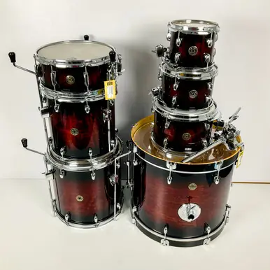 Used Gretsch 7PC CATALINA MAPLE Drum Shell Kit Red Don’t Miss Out