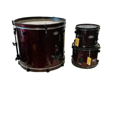 Used Pearl 4PC SOUNDCHECK SHELLS Drum Shell Kit Red Price Cut