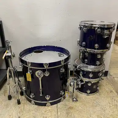 Used DW 5PC USA ALL MAPLE 1997 KELLER Vintage Drum Shell Kit Purple Affordable