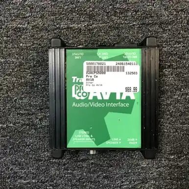 Used Pro Co AV1A Accessories - Pro Sound Hassle-Free Returns