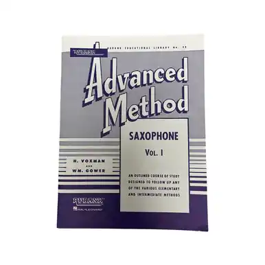 Holiday Sale Used Hal Leonard RUBANK ADVANCED METHOD SAXOPHONE VOL. 1 Music Books and Videos