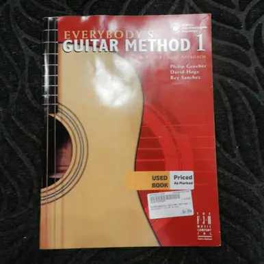 Used EVERYBODYS GUITAR METHOD 1 Music Books and Videos Express Delivery