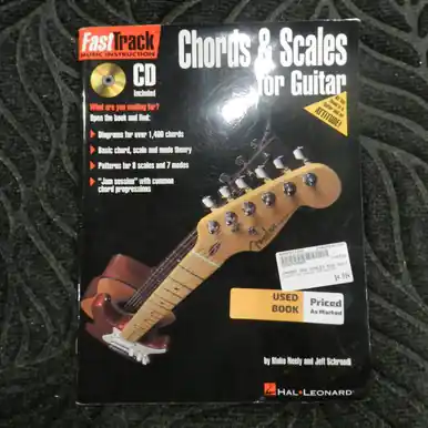 Used CHORDS AND SCALES FOR GUITAR Music Books and Videos Direct From Factory