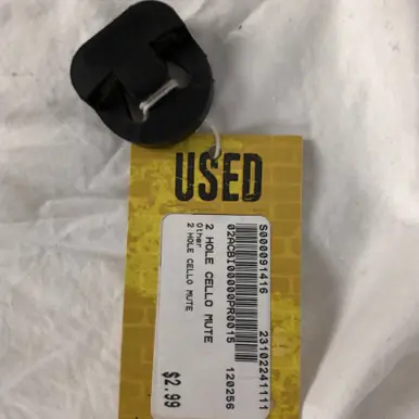 Cheap Used 2 HOLE CELLO MUTE Accessories - Band Instruments