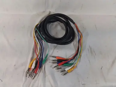 High Quality Used Live Wire TRS CORDS X8 COLOR CODED 8 FEET Accessories - Pro Sound