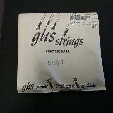 Affordable Used *Other Brand BLACK TAPEWOUND .102 SINGLE STRING Accessories - Guitar Strings