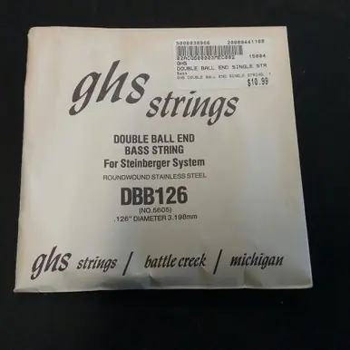 Today Only Used GHS DOUBLE BALL END SINGLE STRING .126 Accessories - Guitar Strings