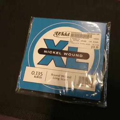 Used D'Addario XL NICKEL WOUND .135 SINGLE STRING Accessories - Guitar Strings New Arrival