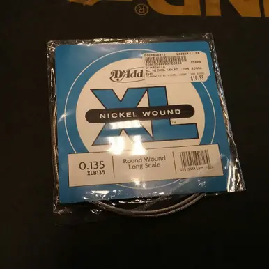 Special Offer Used D'Addario XL NICKEL WOUND .135 SINGLE STRING Accessories - Guitar Strings