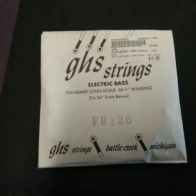 Viral Used GHS FLATWOUND LONG SCALE .126 SINGLE STRING Accessories - Guitar Strings