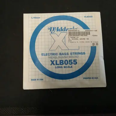 Used D'Addario XL NICKEL WOUND 55 Accessories - Guitar Strings Today Only