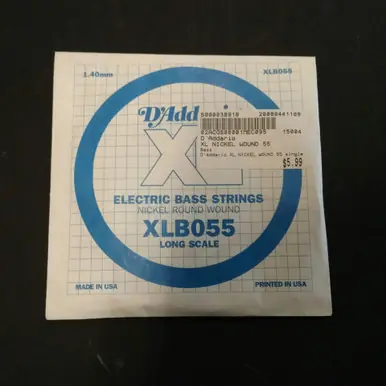 One Day Deal Used D'Addario XL NICKEL WOUND 55 Accessories - Guitar Strings