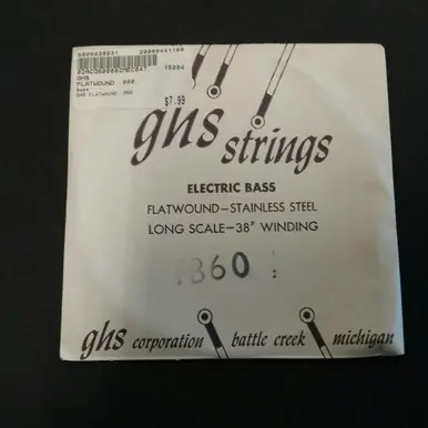 Used GHS FLATWOUND .060 Accessories - Guitar Strings Bargain