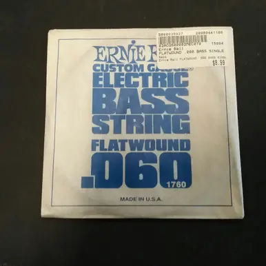 Used Ernie Ball FLATWOUND .060 BASS SINGLE STRING Accessories - Guitar Strings Limited Edition