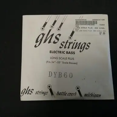 Used GHS LONG SCALE PLUS .060 SINGLE STRING Accessories - Guitar Strings Sale