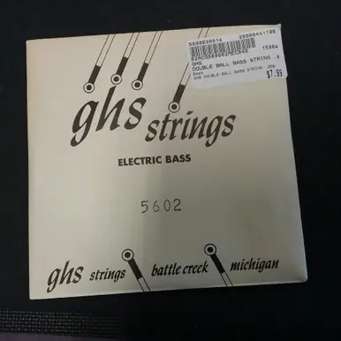 Warranty Included Used GHS DOUBLE BALL BASS STRING .058 Accessories - Guitar Strings