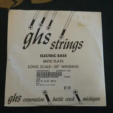 Price Cut Used GHS BRITE FLAT BF52 Accessories - Guitar Strings