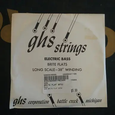Free Shipping Used GHS BRITE FLAT BF52 Accessories - Guitar Strings