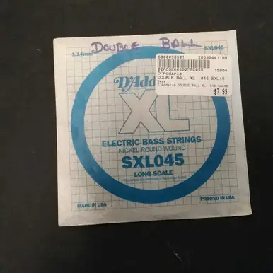Authentic Used D'Addario DOUBLE BALL XL .045 SXL45 Accessories - Guitar Strings