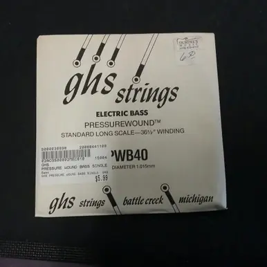 Used GHS PRESSURE WOUND BASS SINGLE .040 Accessories - Guitar Strings Get Yours