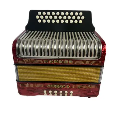 Used Hohner CORONA II GCF NEW CONDITION Accordion New Arrival